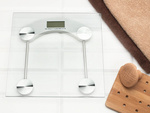 180kg ELECTRONIC BATHROOM WEIGHTERY GLASS LCD TRANSPARENT TO BATHROOM