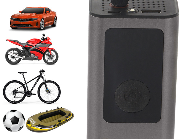 Batériové čerpadlo pre bicykel auto elektrický kompresor 10 bar lcd