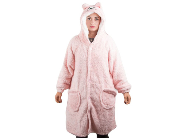 Silts oversize sega džemperis xl biezs 2in1 kažokādas kapuci sega džemperis biezs