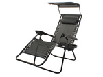 Silla de playa plegable gravedad cero 2en1 con capota