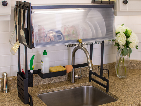 Suszarka do naczyń talerzy sztućców duży ociekacz szafka organizer 65 cm
