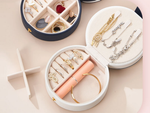 Casket jewellery organiser tray trunk