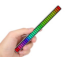 Usb vodil zvočni odziv večbarvni neonski trak rgb vodil utripajočo baterijo