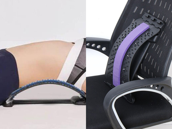 Appareil d'étirement du dos massage du dos support dorsal magique