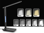 Led stolná lampa školské usb hodiny qi nabíjačka