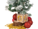 Wooden hanging lantern christmas tree lighting christmas ornament bells