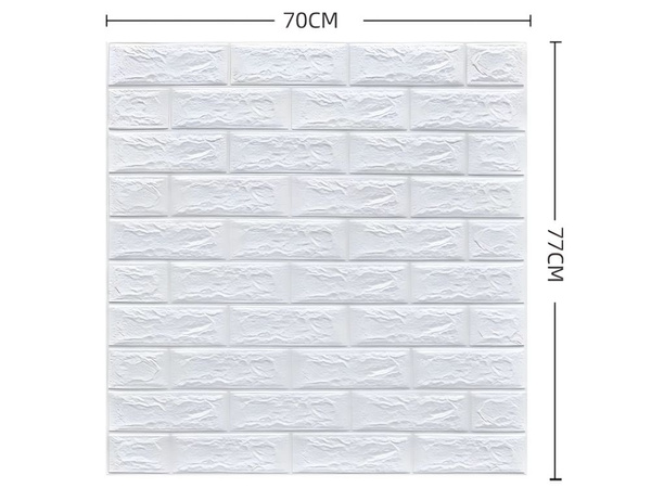 Panouri de perete 3d cărămidă alb tapet autoadeziv spumă decorativă