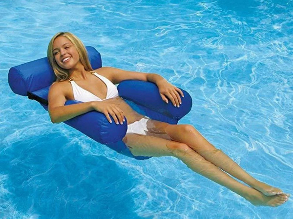 Inflatable mattress swimming water chair pool lounger float