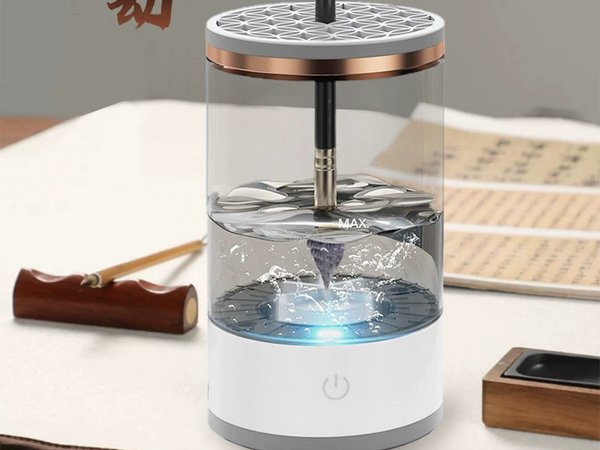 Myjka stojak do czyszczenia mycia suszenia pędzli gąbek kosmetycznych usb