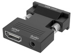 Konwerter adapter z hdmi na vga d-sub audio dźwięk