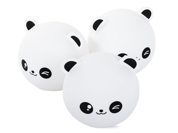Luz nocturna infantil panda rgb led mando a distancia usb