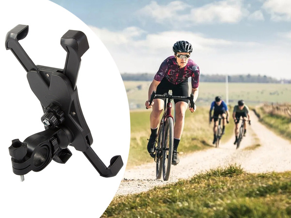 Jalgratta juhtraud stabiilne tugev telefoni hoidja mootorratta juhtraud 360