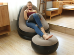 Grădină fotoliu lounger gonflabil plajă pouf footrest confortabil