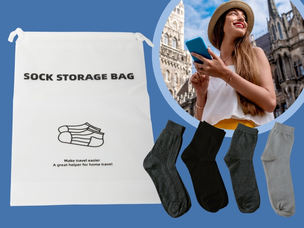 Сумка для носков для путешествий самолет органайзер водонепроницаемый для путешествий