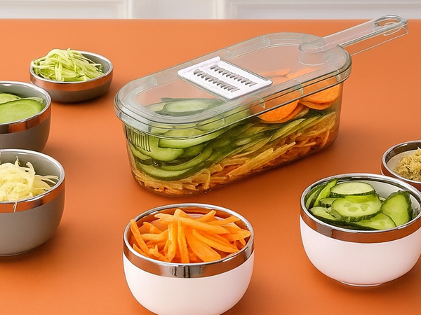 Multifunctional vegetable and fruit grater shredder slicer chopper
