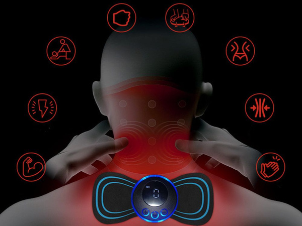 Elektrostimulátor pre brušné svaly krku mini ems massager 19 úrovní