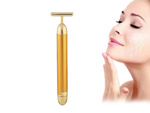 Barra de oro vibrador masajeador facial