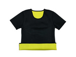 T-shirt de fitness en néoprène à manches courtes pour femmes