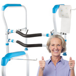 Poignée de toilette main courante réglable stable pour les personnes âgées