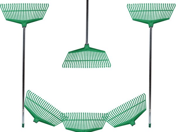 Kerti rake fűzlevélre fényes műanyag szár aluminium 40cm