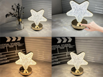 Mesa estrella luz de noche cristal led rgb usb