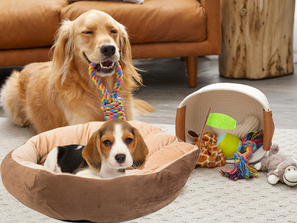 Plush bed cushion dog playpen cat soft couch bedding