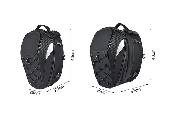 Motocicletă rucsac motocicletă cască impermeabil sac pannier scaun 2in1