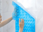 Tapis de bain antidérapant tapis de douche grand 100x40 tapis caoutchouc