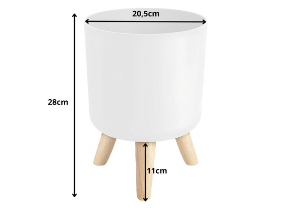 Virágcserép virágcserép lábakon álló virágcserép a házhoz kertben álló fehér