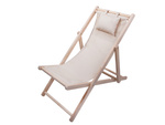 Tumbona de madera sillas de playa jardín plegable cojín silla de playa