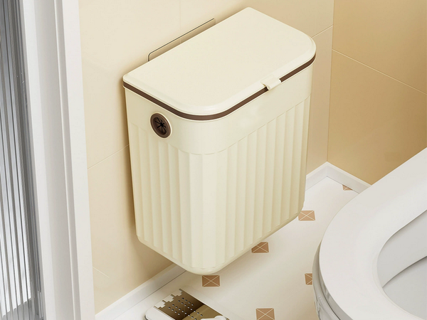 Kitchen waste bin for the bathroom room hanging free-standing lid