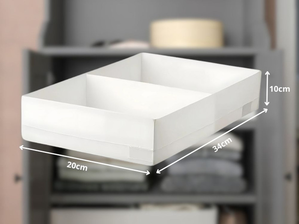 Unterwäsche sockenschublade kleiderorganisation mit trennwand weiss