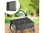 Grătar de călătorie portabil caz pliabil cărbune camping bbq