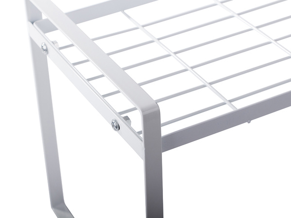 Single tier metal shelf for kitchen worktop kitchen organiser loft stand