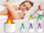 Luftbefeuchter usb diffusor led rgb kamin aroma nebel feuer