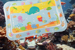 Inflatable sensory water mat for toddlers to play on