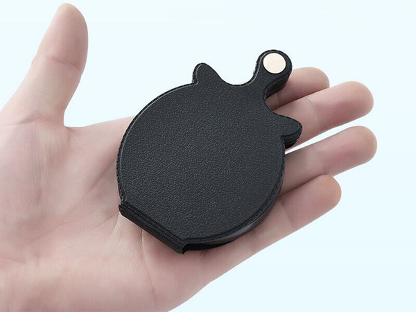 Skládací kapesní lupa mini pouzdro se šňůrkou na krk