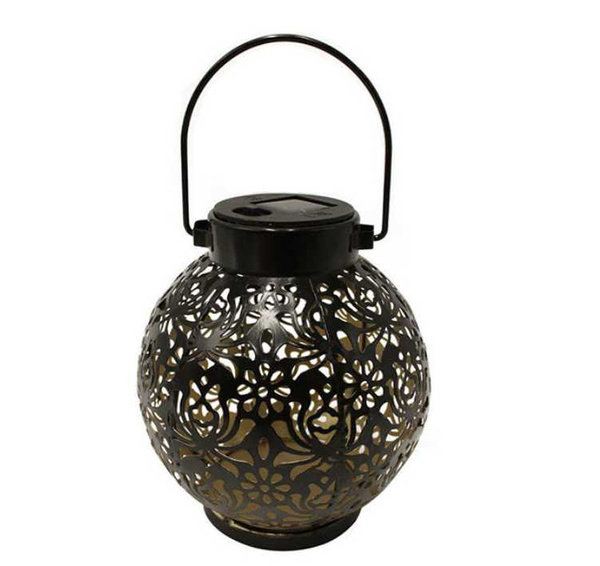 ZAHRADNÍ LAMPA LAMPION ČERNÁ (36) / 12