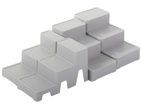 Kozmetický organizér modulárny stojan na kúpeľňové police 4 v 1