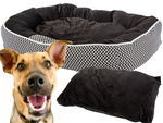 Hundebett weiches bequemes flauschiges plüschbett mit kissen