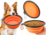 Silicone folding bowl for dog cat travel travel light 800ml