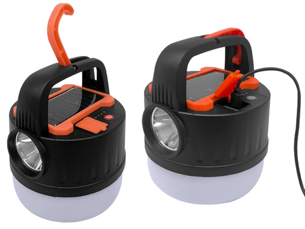Camping lampă de camping reîncărcabilă led usb turist cârlig solar