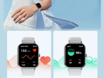 Smartwatch sieviešu vīriešu gumijas siksna sporta bluetooth sarunas pelēka