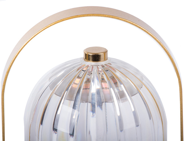 Nakts lampa galda kristāla rezultātā laterna touch