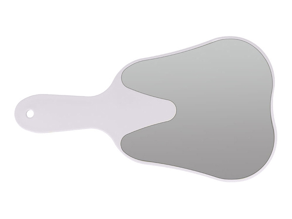 Kosmetické zrcátko na líčení zubní ruční zrcátko ve tvaru zubu