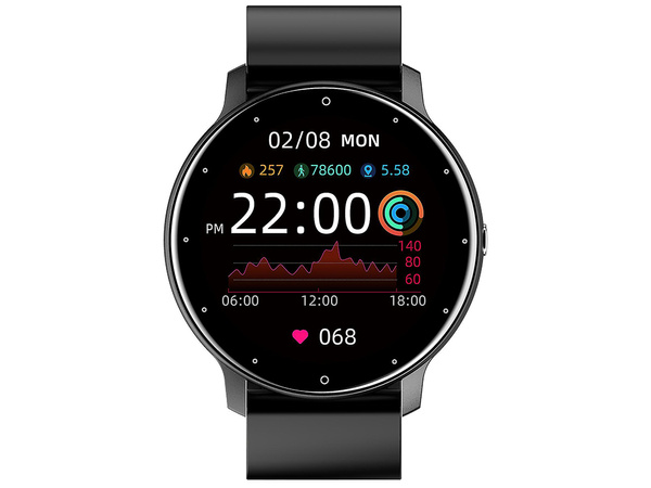 Smartwatch zegarek damski męski gumowy pasek sport bluetooth rozmowy