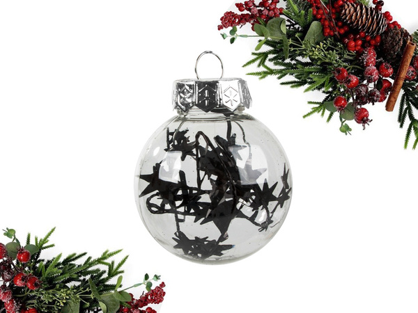 Bombes de choinka pour choin 6cm set de 24 vacances noires