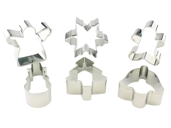 Küpsetusplaat 6 tk jõulupiparkoogi meeste komplekt terasest