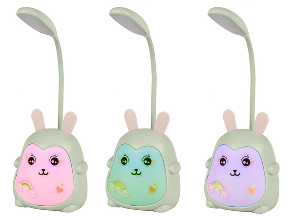 Vodena rgb usb namizna svetilka za otroke za učenje branja 3 načini