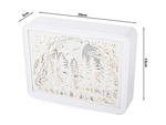 Recortables de papel luz nocturna 3d usb